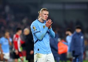 哈兰德自2022-23赛季起英超对阿森纳打进5球，同期所有球员最多