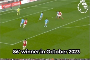 绝杀＋绝平！英超官方晒马丁内利2次对阵曼城最后时刻进球视频