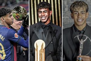 才18岁！亚马尔当前荣誉：夺欧洲杯！金球第二、拿金童、连庄科帕