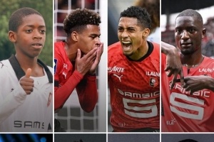 金球前30中曾在雷恩效力的球员：登贝莱、杜埃、拉菲尼亚、吉拉西